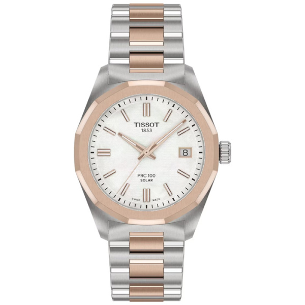 Швейцарские женские  часы TISSOT Prc100 Solar Quartz T151.822.22.111.00