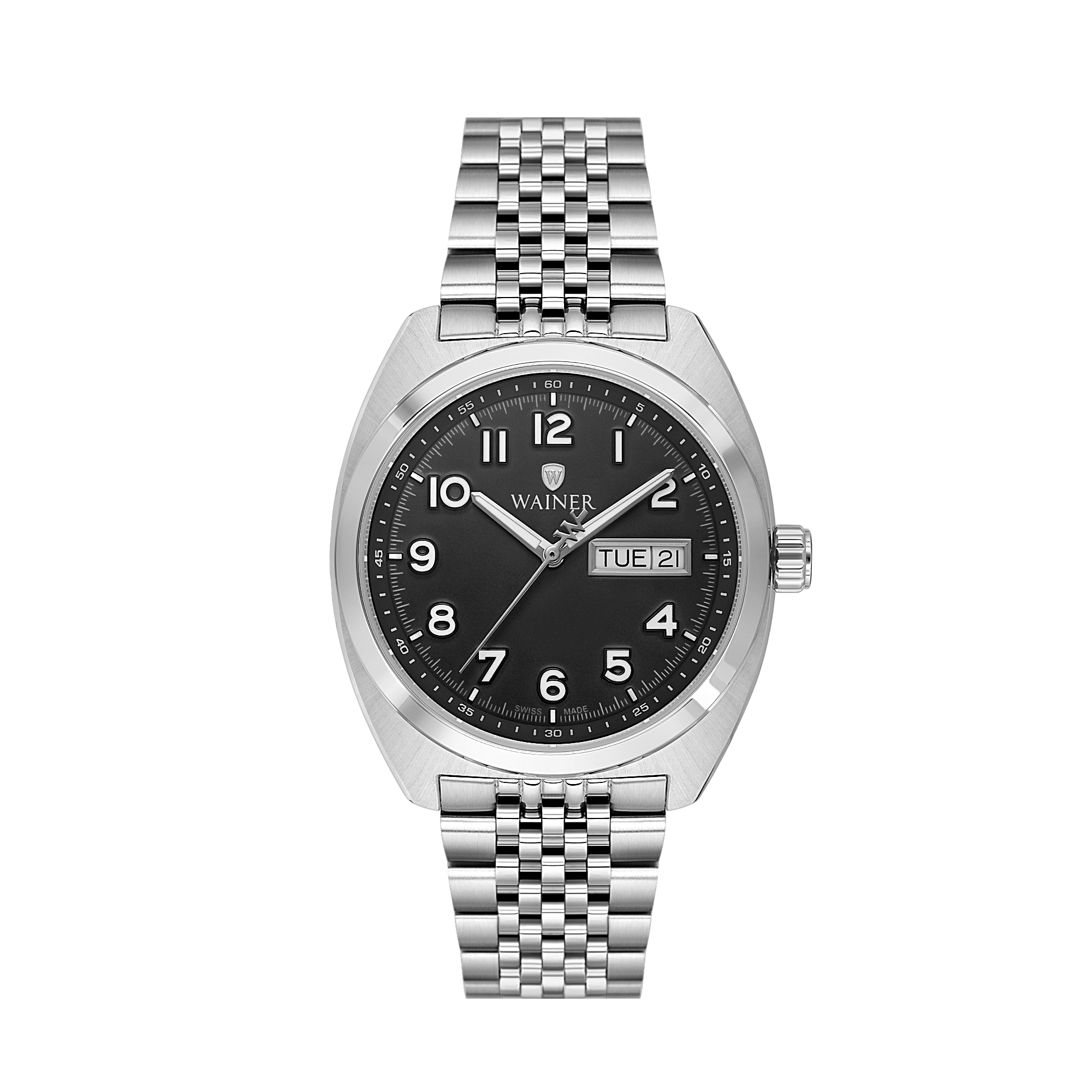 Швейцарские мужские часы WAINER 39 mm WA.24300-A