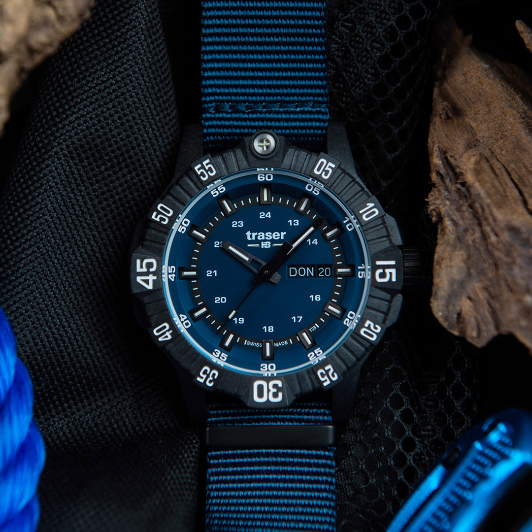 Швейцарские мужские тактические часы TRASER P99 Q Tactical Blue 110724
