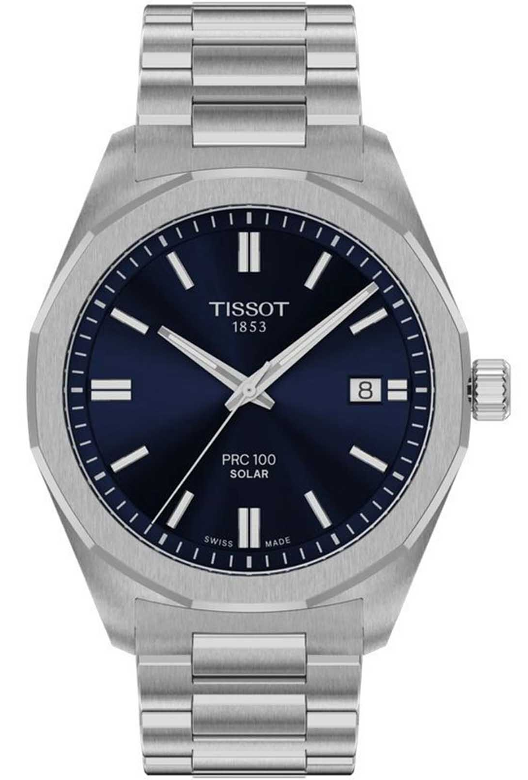 Швейцарские мужские часы TISSOT PRC100 Solar Quartz T151.422.11.041.00
