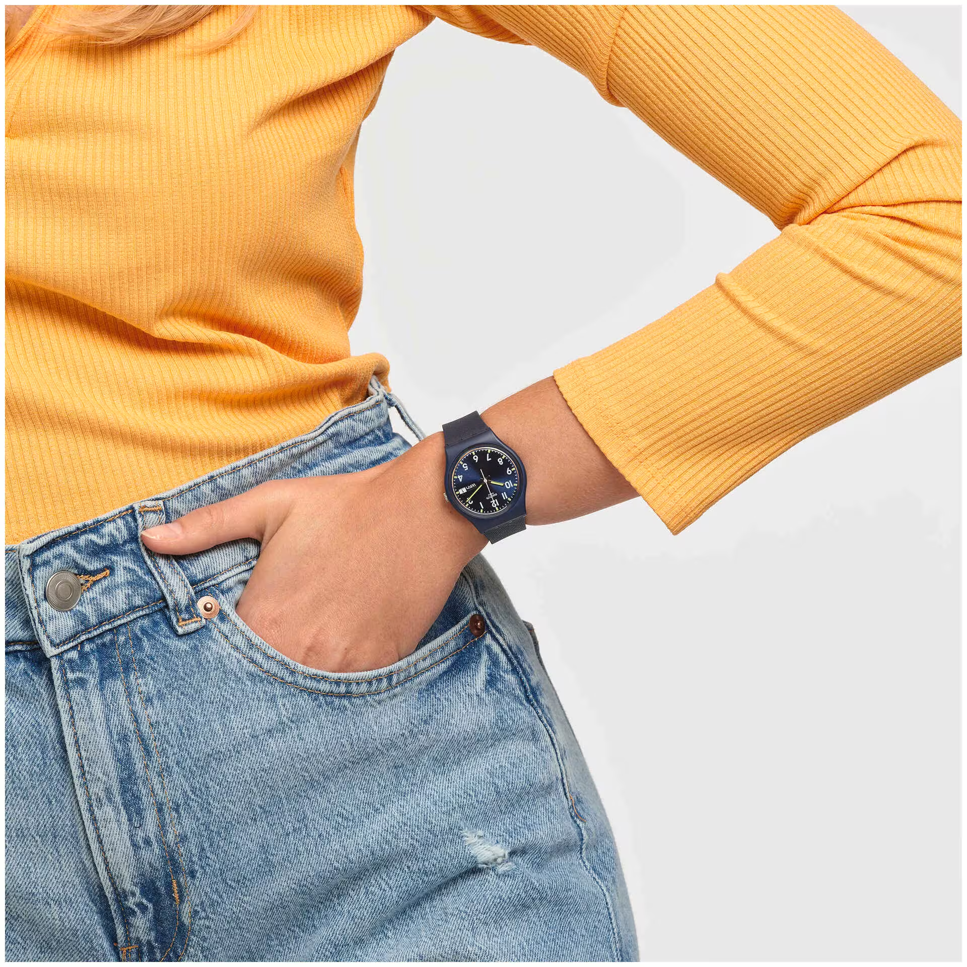 Швейцарские часы SWATCH SIR BLUE SO28N702