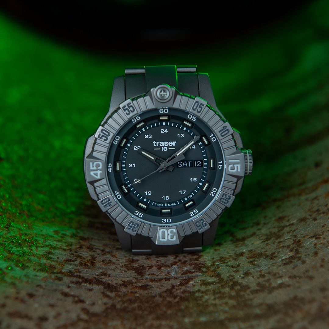 Швейцарские мужские тактические часы TRASER P99 T Tactical Grey 110666