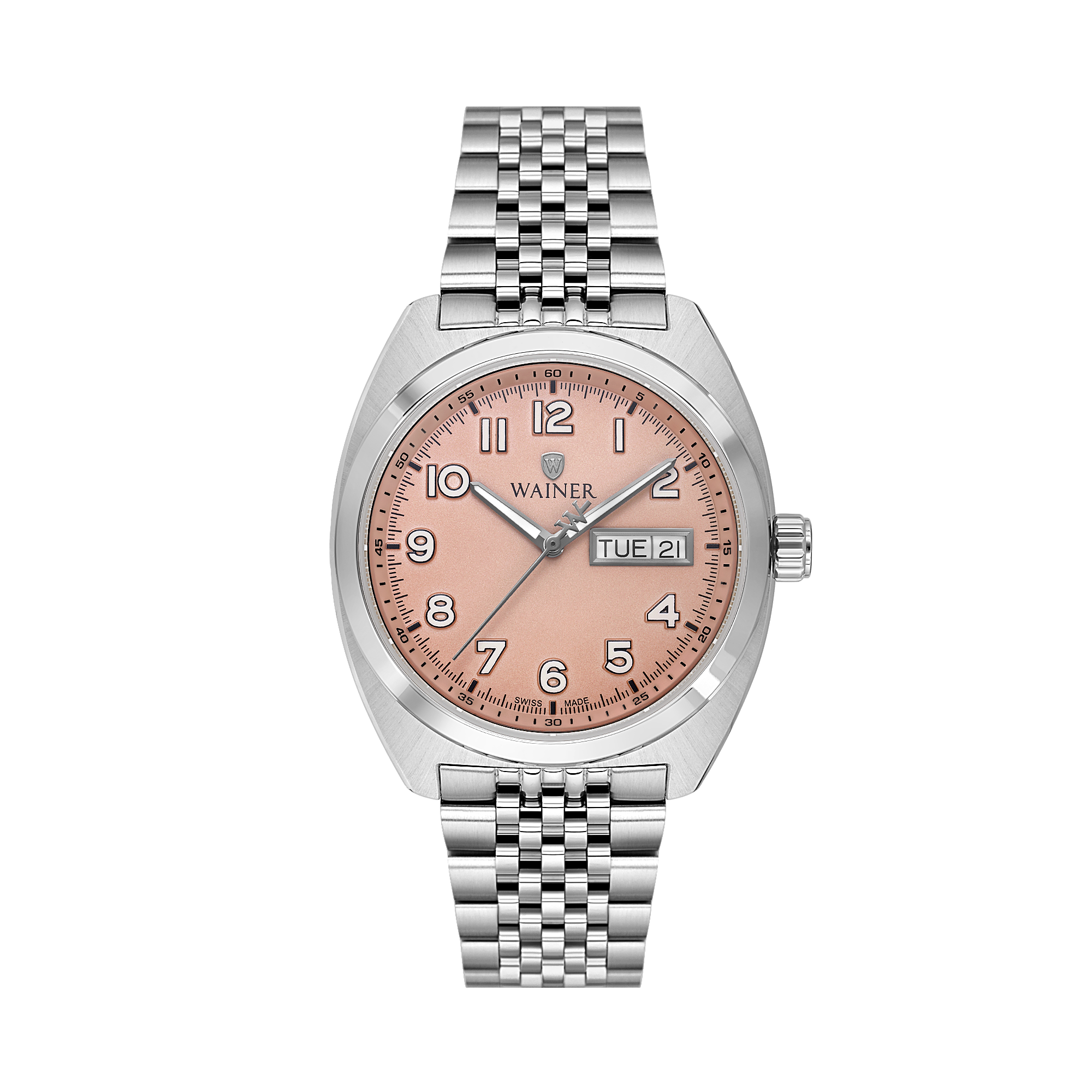 Швейцарские мужские часы WAINER 39 mm WA.24300-D