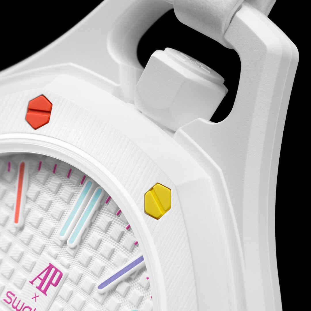 Швейцарские карманные часы Audemars Piguet X Swatch ROYAL POP HUIT BLANC SSX03W100N