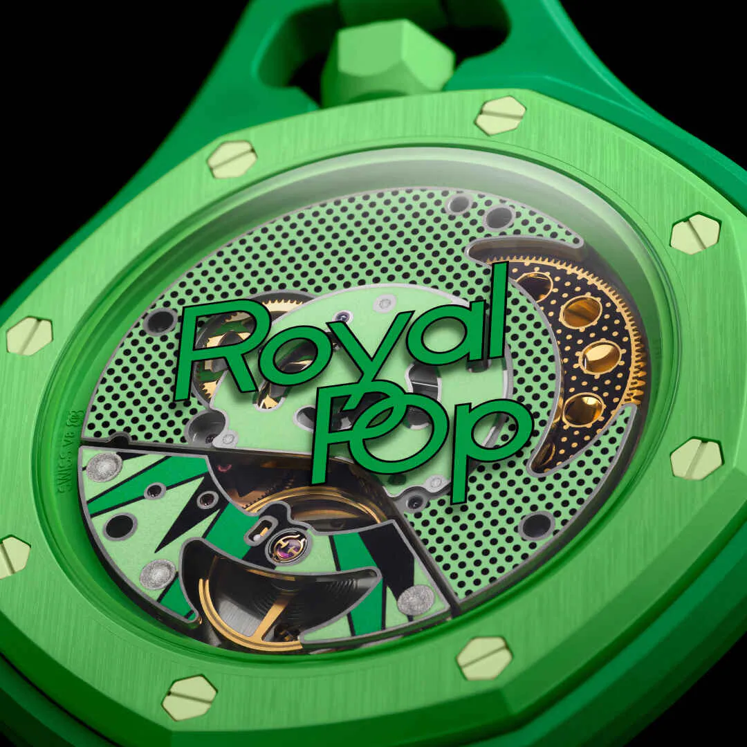 Швейцарские карманные часы Audemars Piguet X Swatch ROYAL POP GREEN EIGHT SSX03G100N