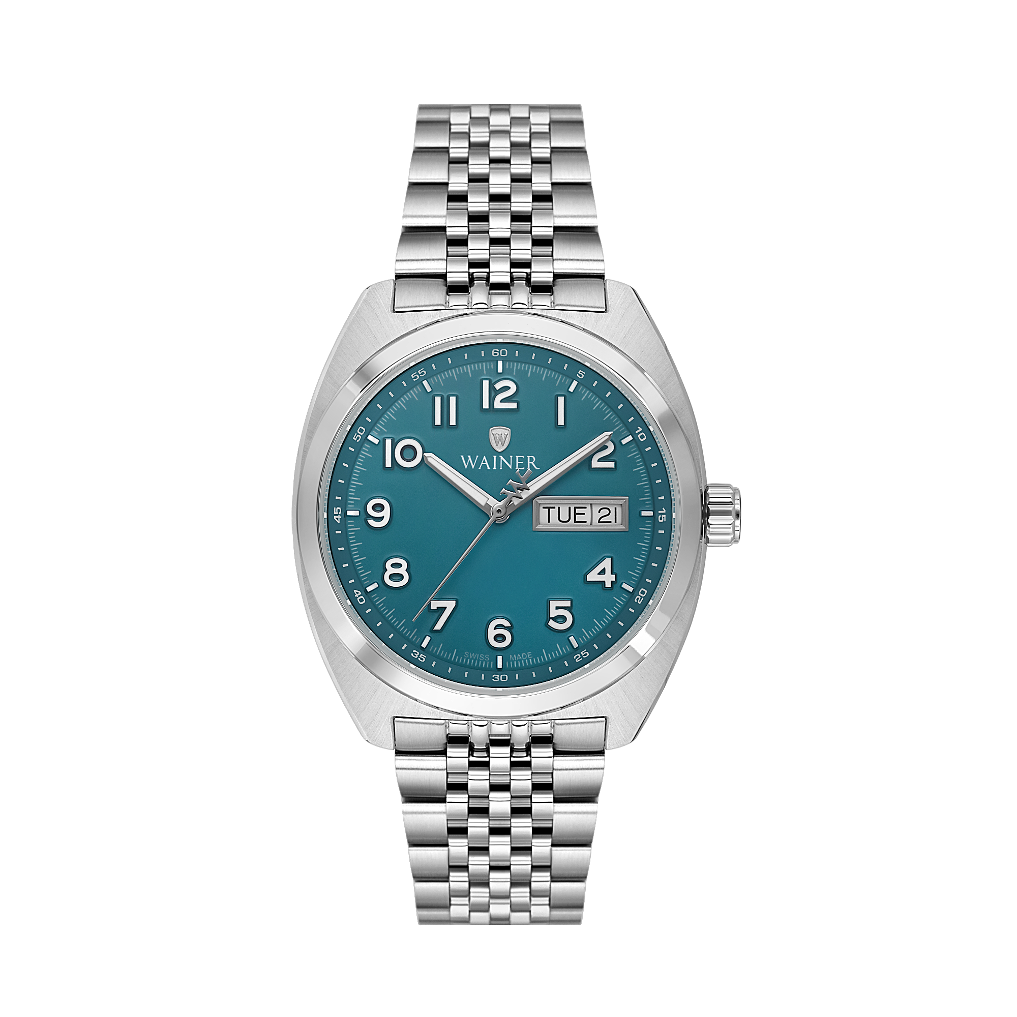 Швейцарские мужские часы WAINER 39 mm WA.24300-C