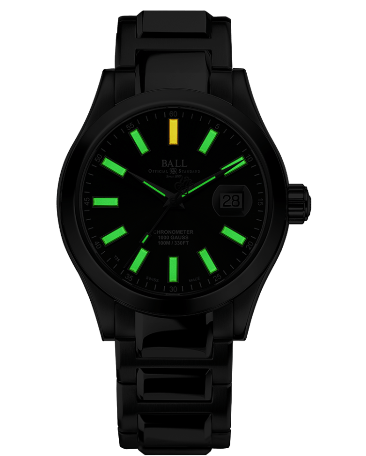 Швейцарские мужские часы с автоподзаводом BALL Engineer III Marvelight Chronometer NM9026C-S6CJ-GY