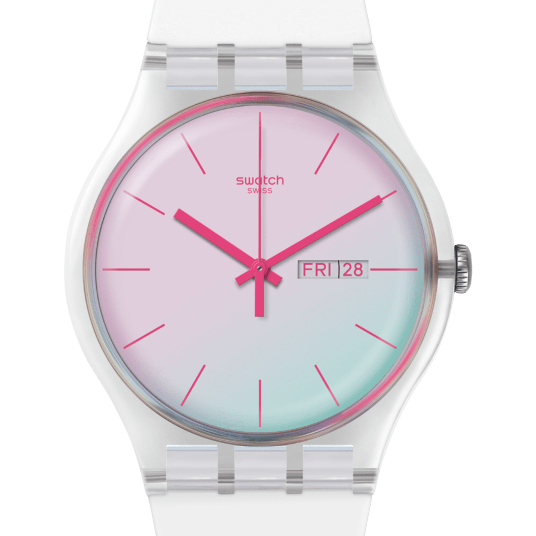 Швейцарские женские часы SWATCH POLAWHITE SO29K704-S14