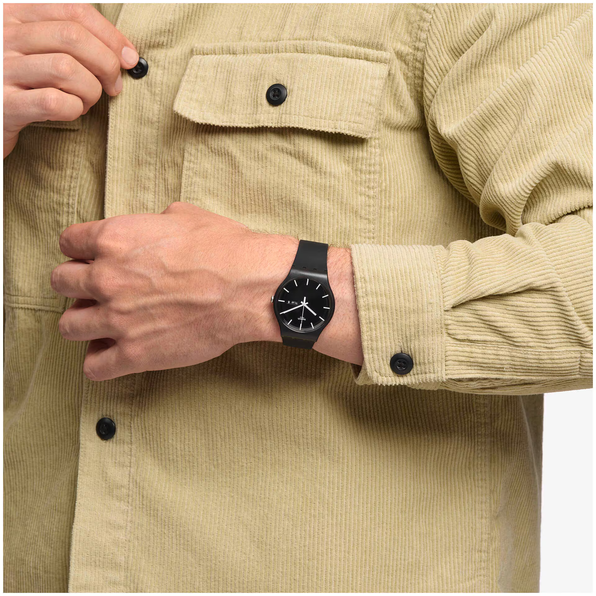 Швейцарские часы SWATCH MONO BLACK SO29B704