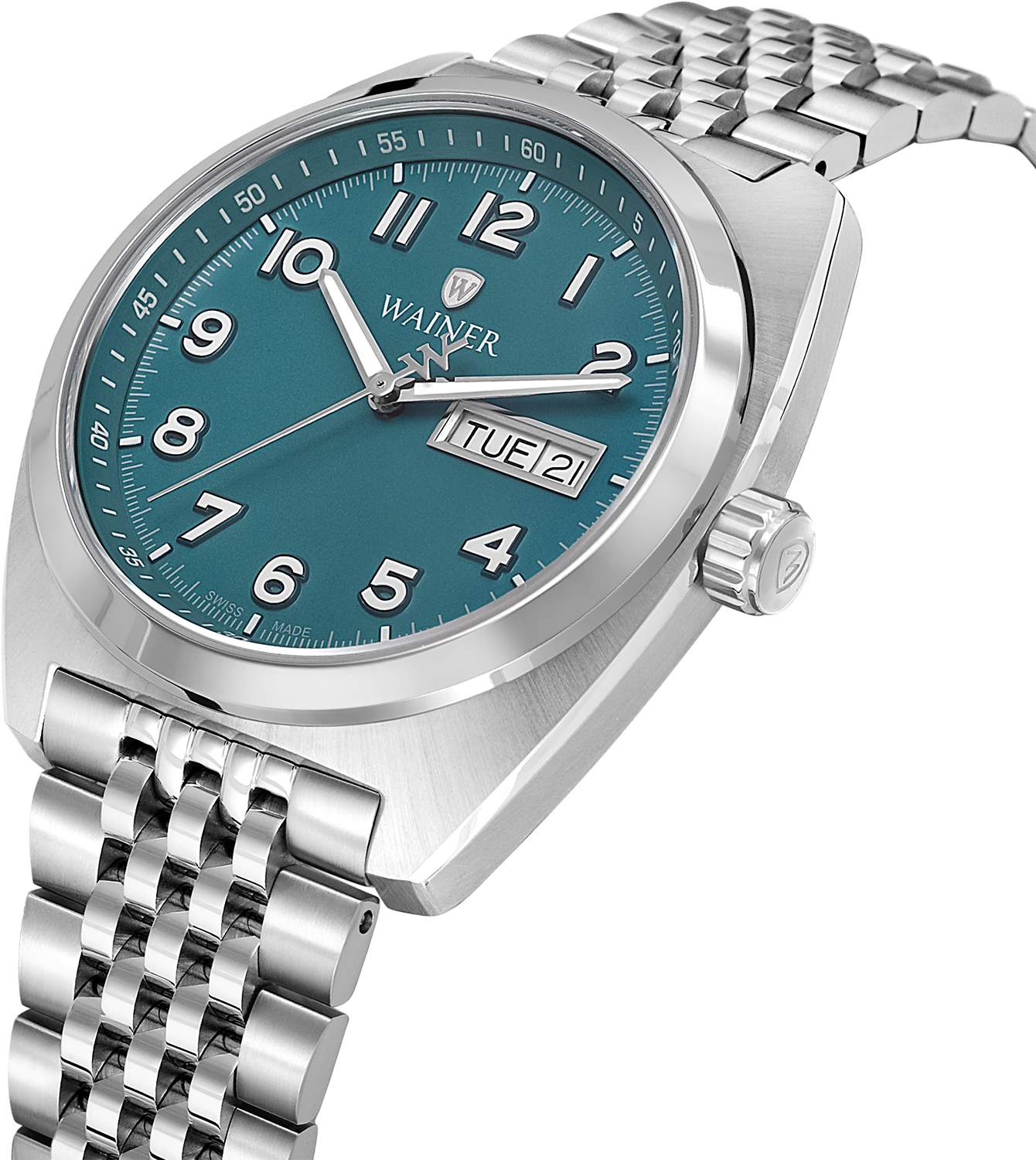 Швейцарские мужские часы WAINER 39 mm WA.24300-C
