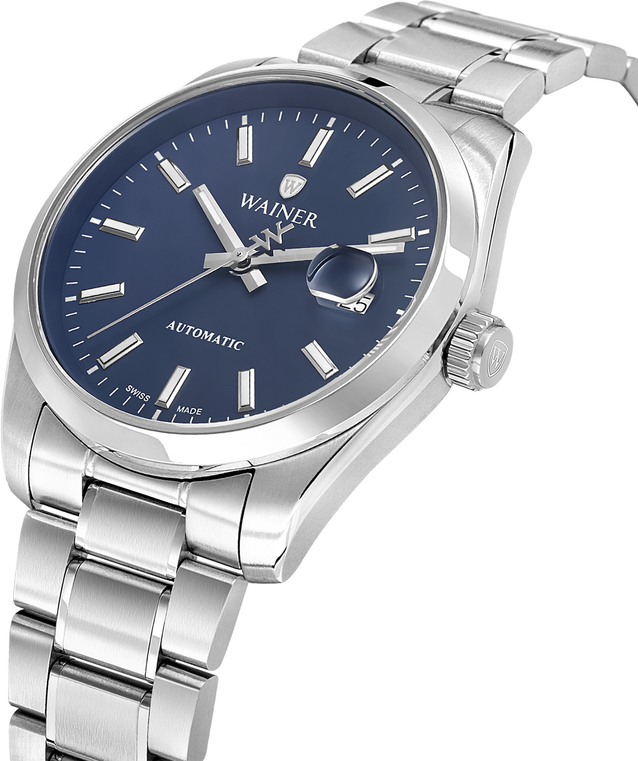 Швейцарские мужские часы WAINER Reborn 39 mm WA.25600-E