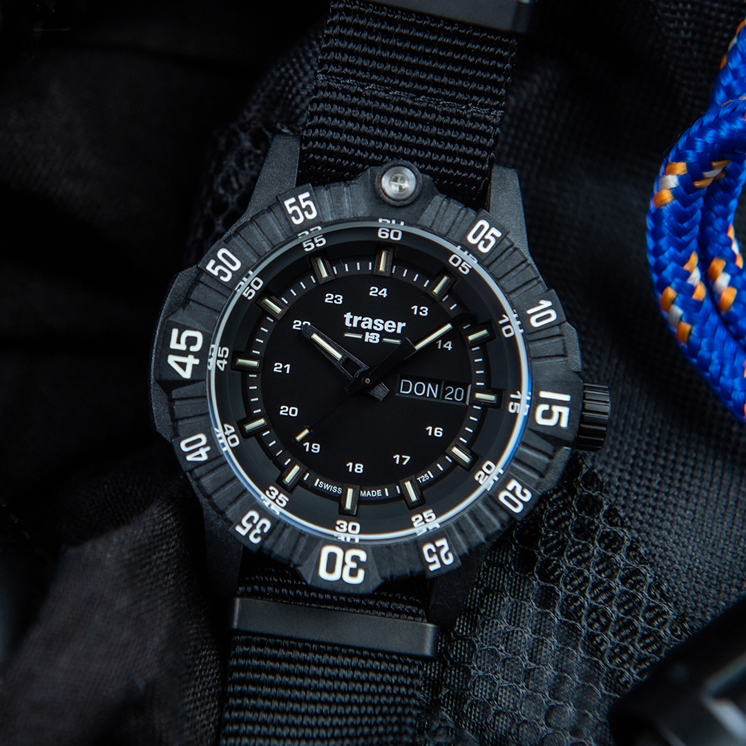 Швейцарские мужские тактические часы TRASER P99 Q Tactical Black 110722