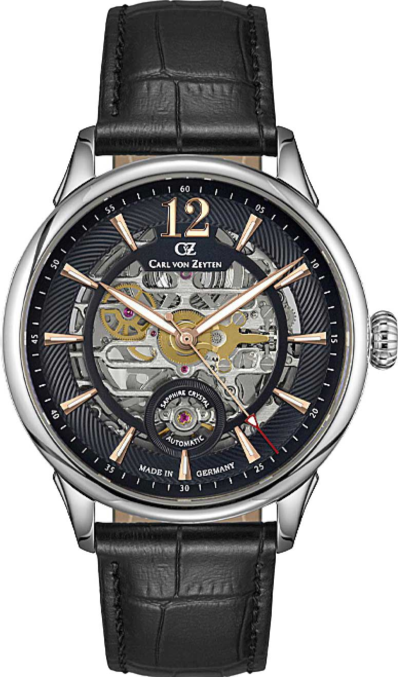 Мужские наручные часы CARL VON ZEYTEN CVZ0080BKRS, 43mm
