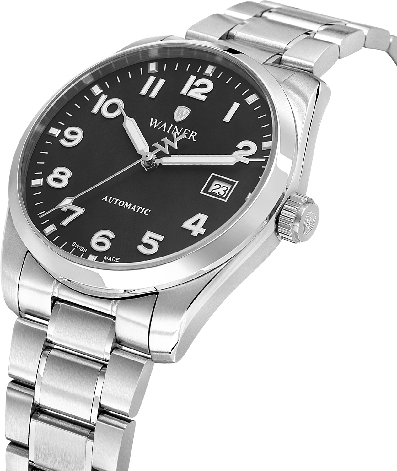 Швейцарские мужские часы WAINER Reborn 39 mm WA.25700-A