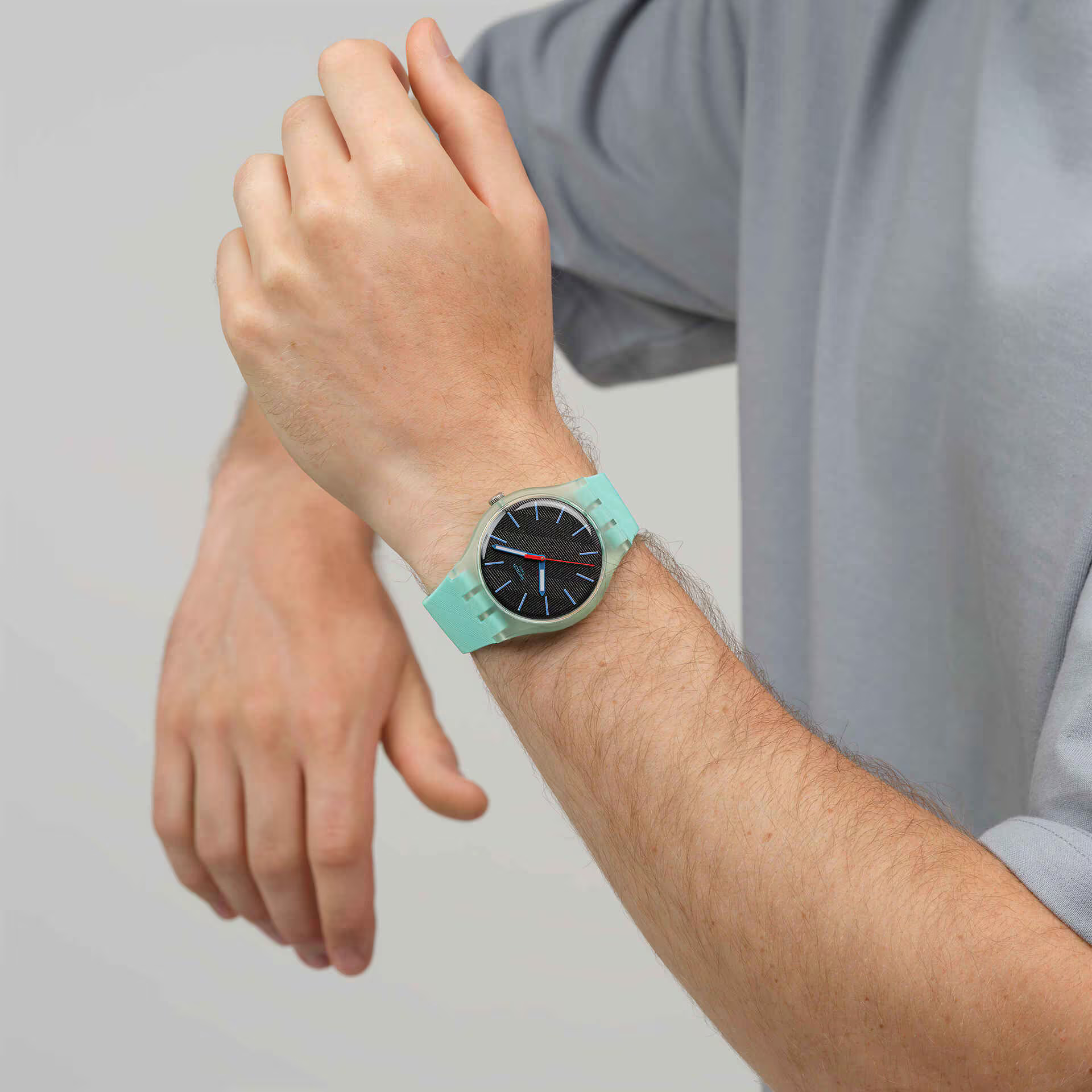 Швейцарские часы SWATCH HINT OF MINT SO29L103