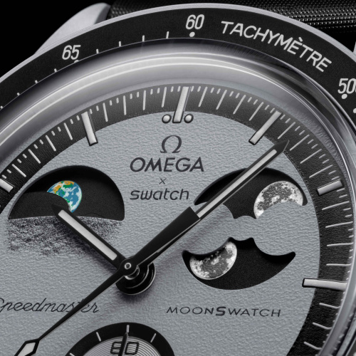 Swatch x Omega Mission to Earthphase SO33M700: Земля глазами Луны