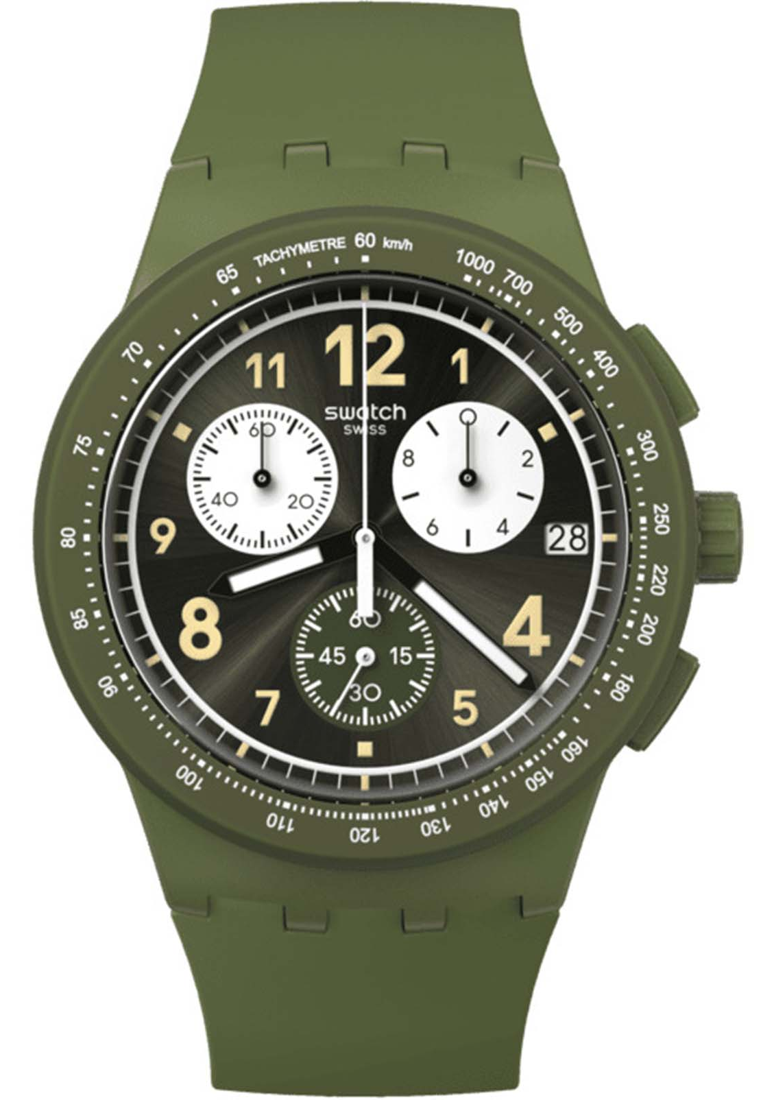 Швейцарские часы SWATCH Nothing Basic About Green SUSG406