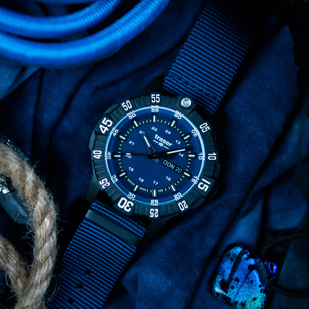 Швейцарские мужские тактические часы TRASER P99 Q Tactical Blue 110724