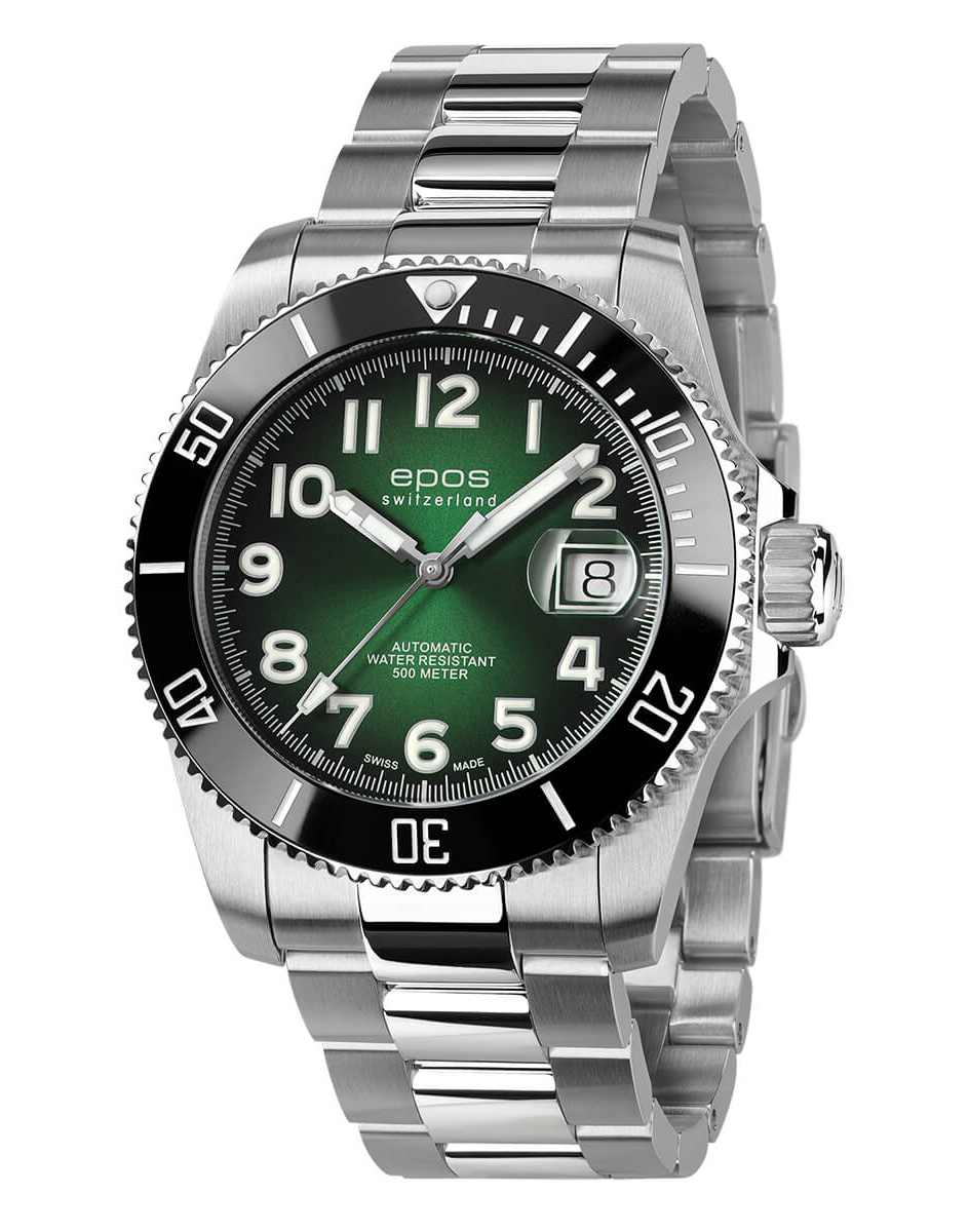 Часы наручные Epos 3504 Diver Titanium 3504.131.80.33.90 3504.131.80.33.90