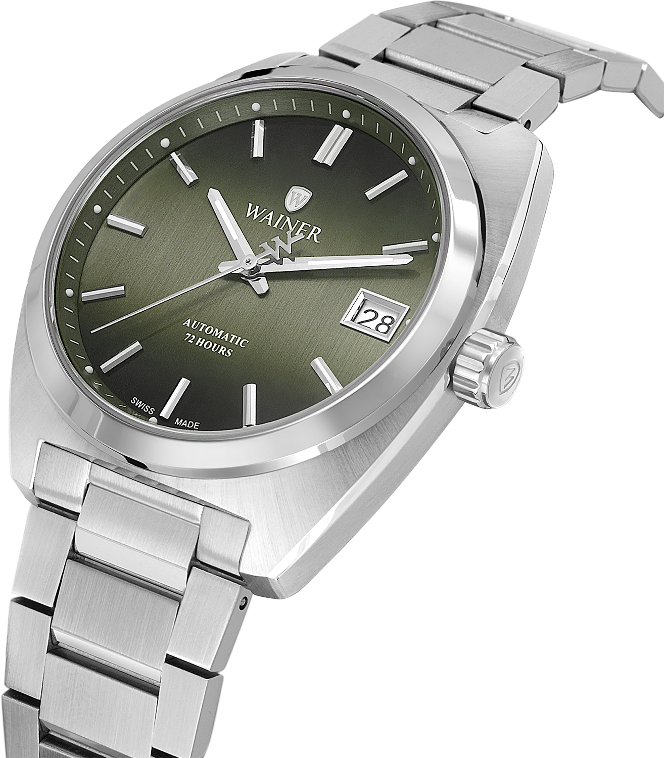 Швейцарские мужские часы WAINER Reborn 39 mm WA.25650-B