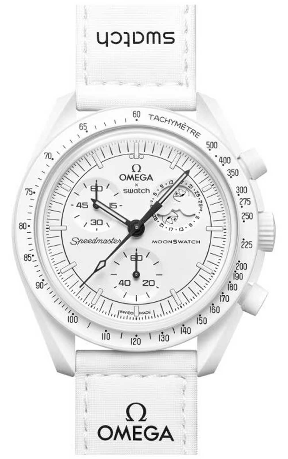 Швейцарские наручные часы Swatch x Omega Moonswatch MISSION TO THE MOONPHASE - FULL MOON SO33W700