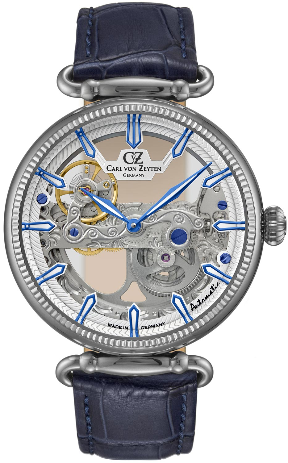 Мужские часы с автоподзаводом CARL VON ZEYTEN CVZ0031WHS, 41mm, Германия