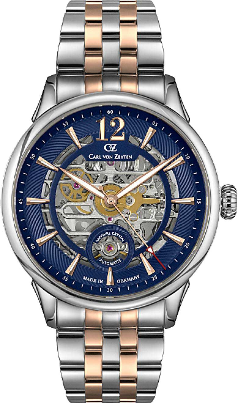 Мужские наручные часы CARL VON ZEYTEN CVZ0080BLRM, 43mm
