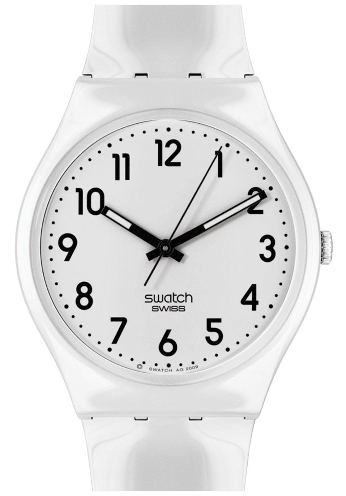 Швейцарские часы SWATCH Just White Soft SO28W107-S14