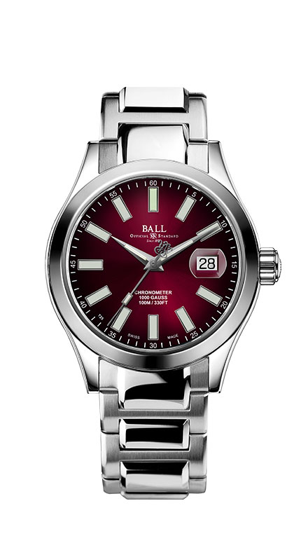 Швейцарские мужские часы с автоподзаводом BALL Marvelight Chronometer NM9026C-S6CJ-RD