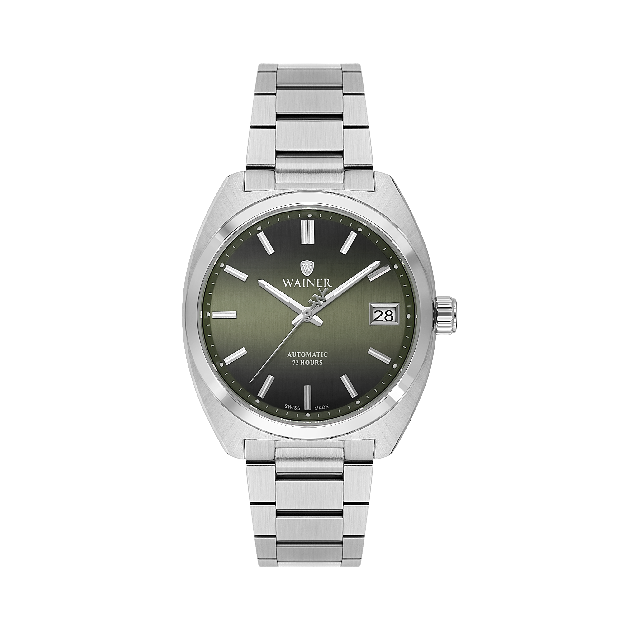 Швейцарские мужские часы WAINER Reborn 39 mm WA.25650-B