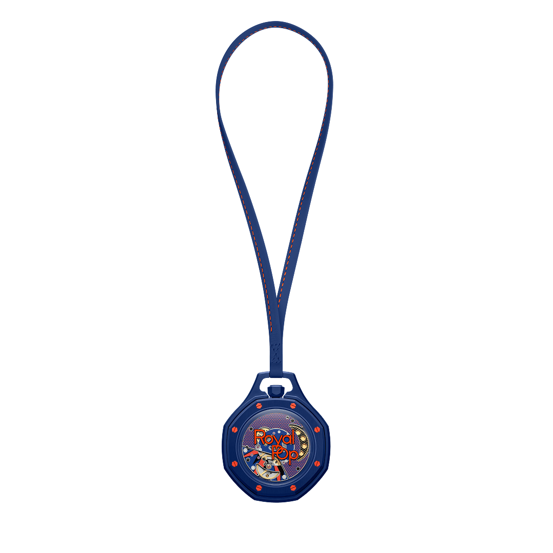 Швейцарские карманные часы Audemars Piguet X Swatch ROYAL POP ORENJI HACHI SSX03L103N