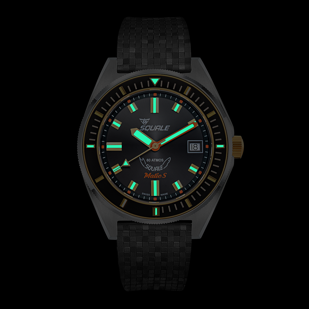 Швейцарские мужские часы SQUALE Matic S MATICGBKBK.MRBK