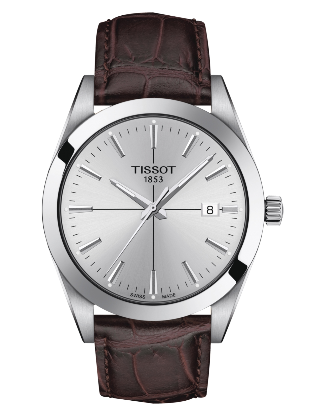 Швейцарские мужские часы TISSOT GENTLEMAN T1274101603101
