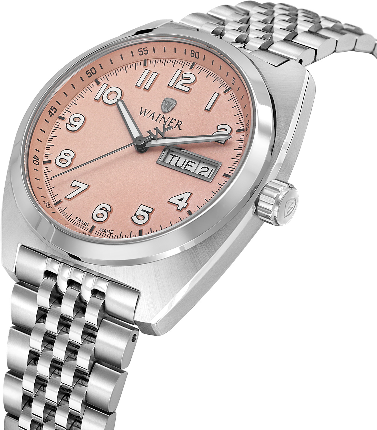 Швейцарские мужские часы WAINER 39 mm WA.24300-D
