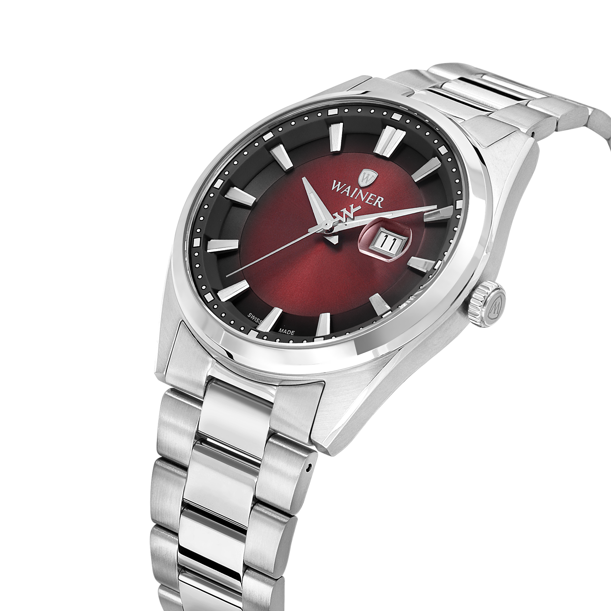 Швейцарские мужские часы WAINER Classic 41 mm WA.17200-G