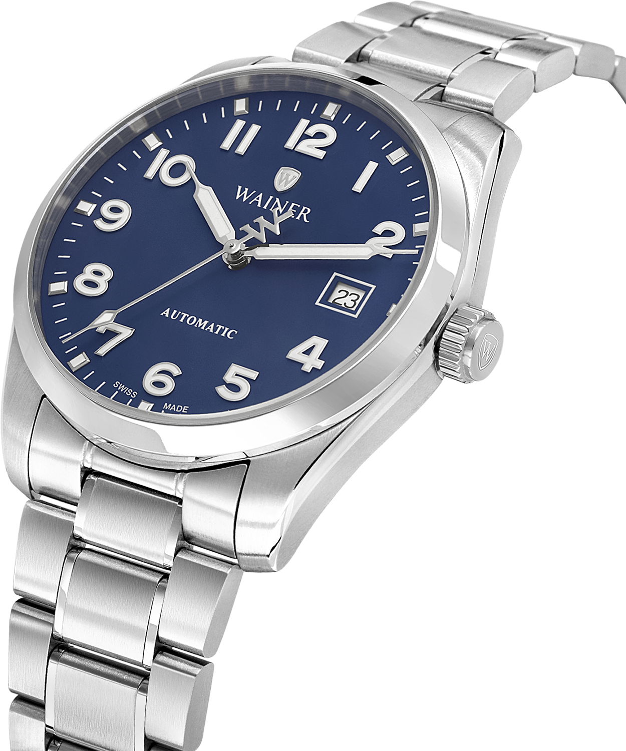 Швейцарские мужские часы WAINER Reborn 39 mm WA.25700-D