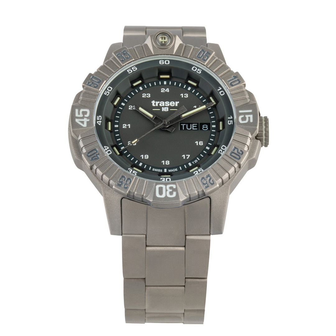 Швейцарские мужские тактические часы TRASER P99 T Tactical Grey 110666