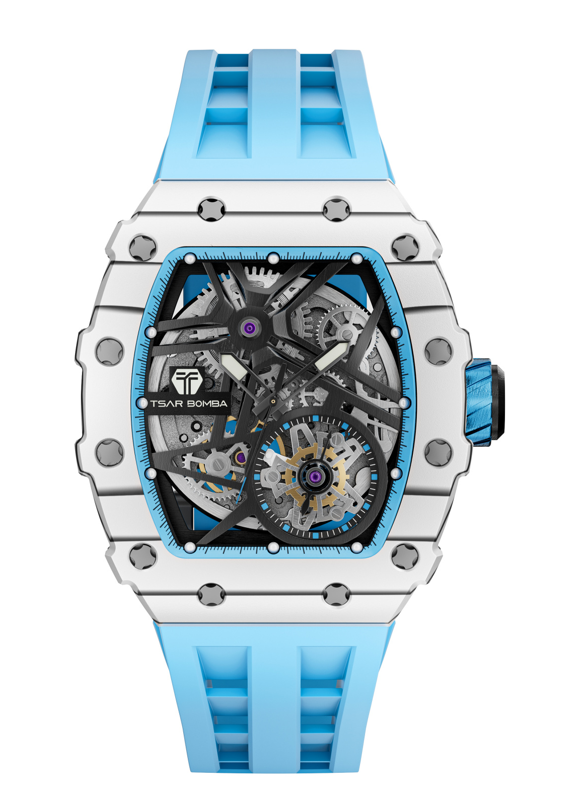 Наручные часы с автоподзаводом TSAR BOMBA Automatic Carbon Fiber TB8209CF-06