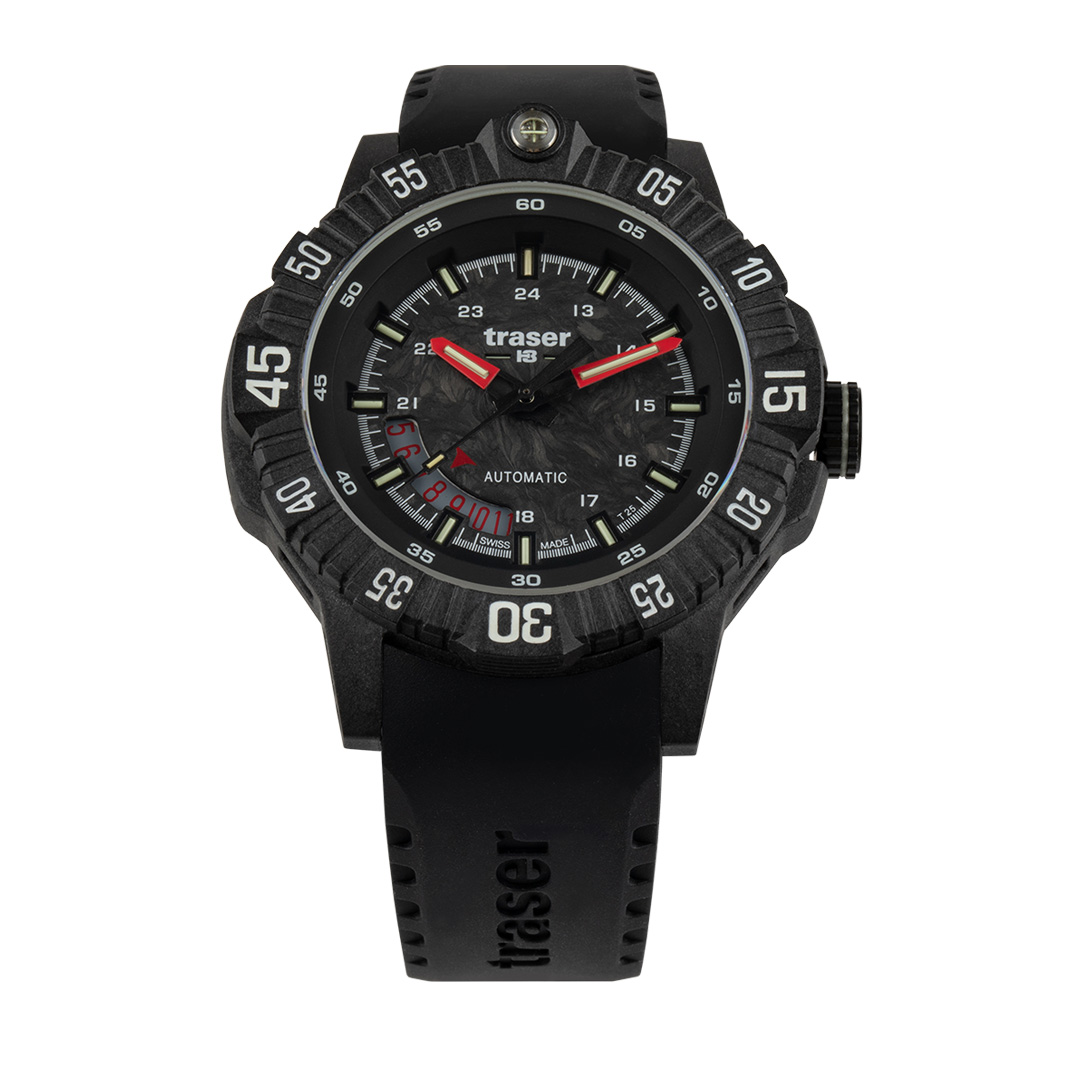 Швейцарские мужские тактические часы TRASER P99 A Tactical Carbon 110961