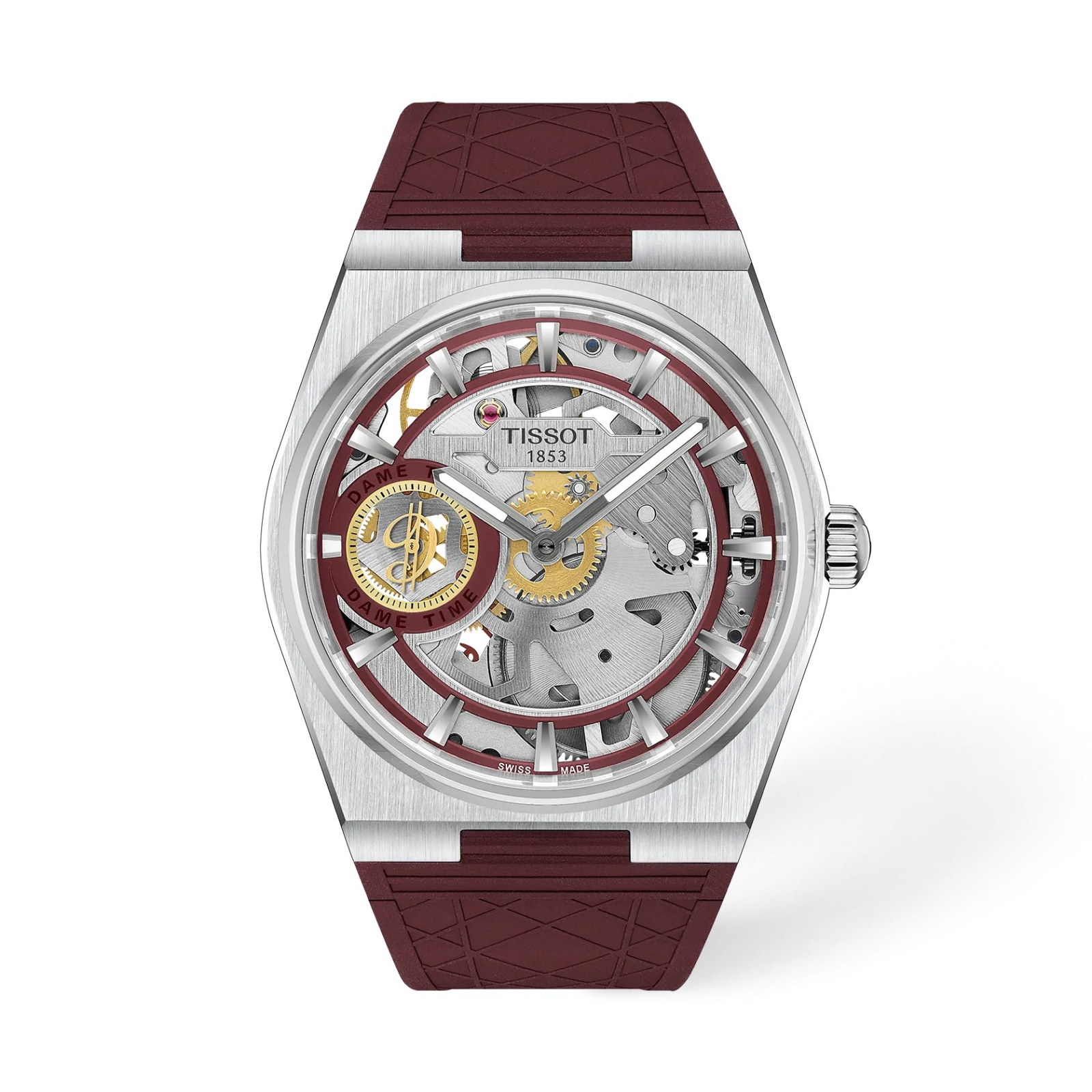 Швейцарские мужские наручные часы TISSOT PRX SKELETON DAMIAN LILLARD 44mm T137.405.17.371.00