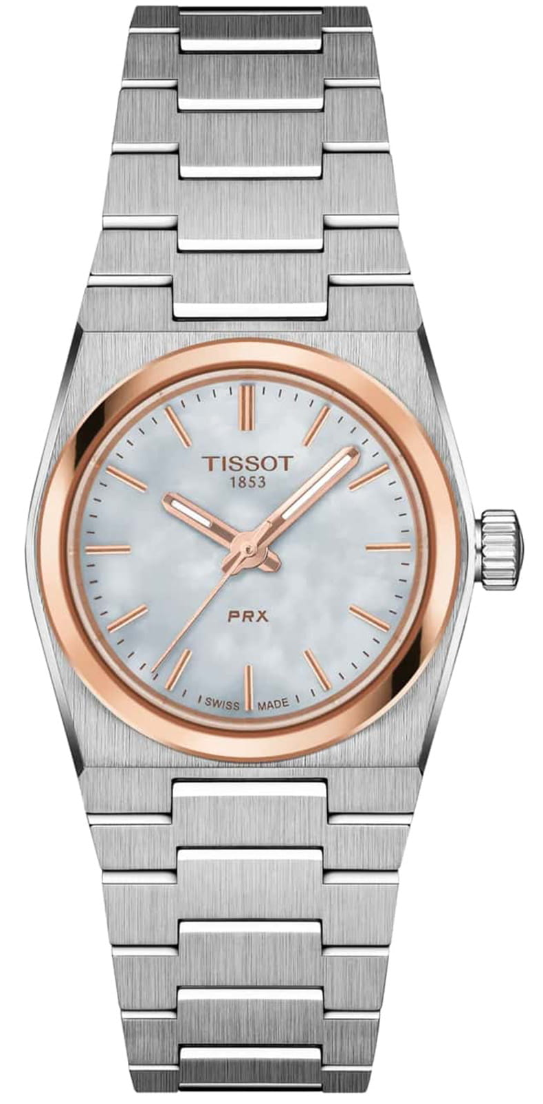 Швейцарские женские наручные часы TISSOT PRX 25mm T137.010.21.111.00