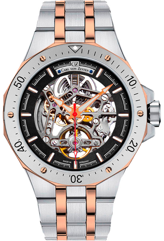Часы наручные с автоподзаводом  Carl Von Zeyten CVZ 0094RBKM