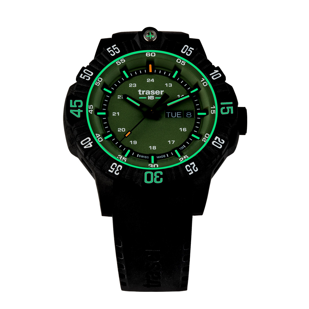 Швейцарские мужские тактические часы TRASER P99 Q Tactical Green 110727