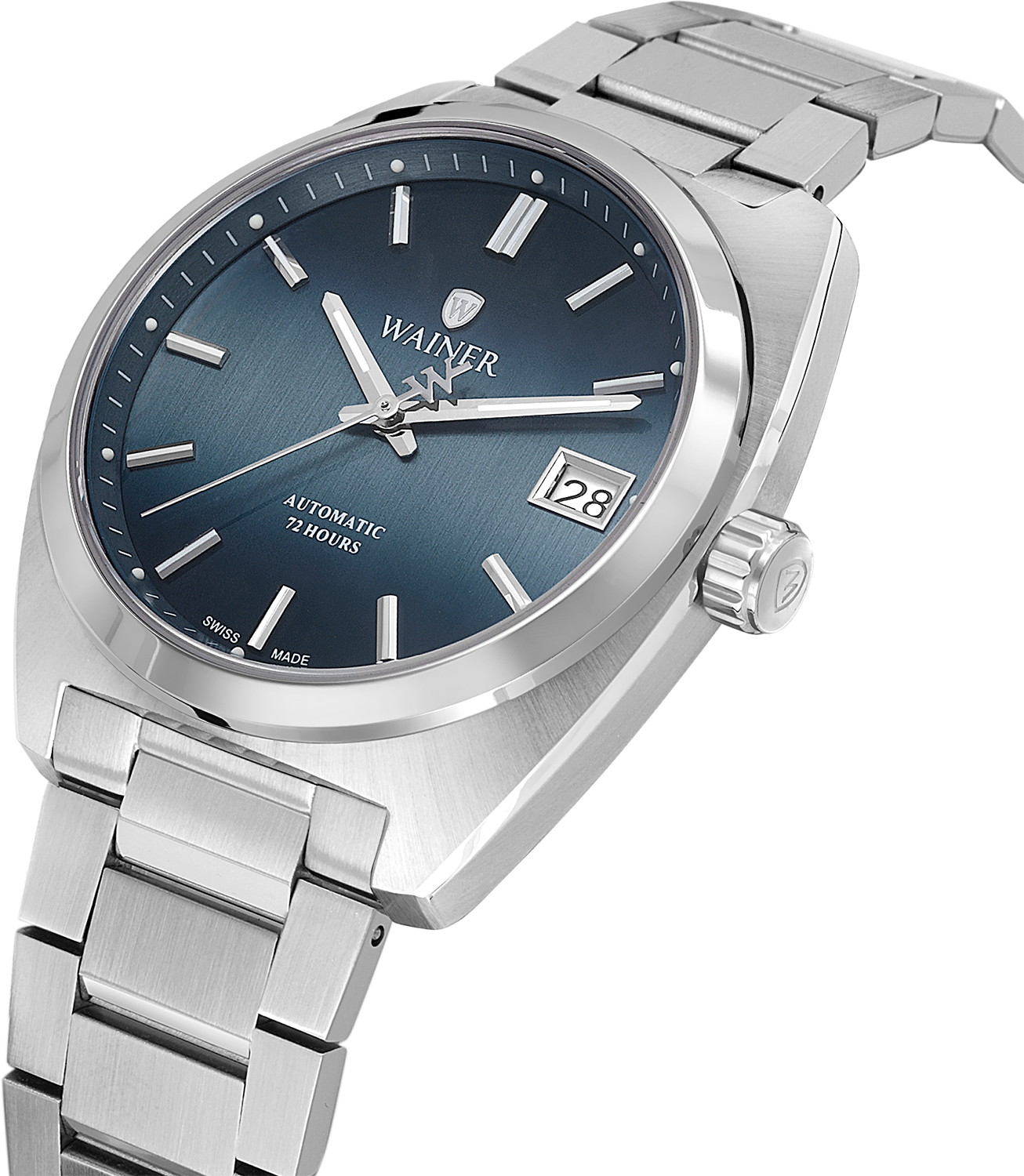 Швейцарские мужские часы WAINER Reborn 39 mm WA.25650-D