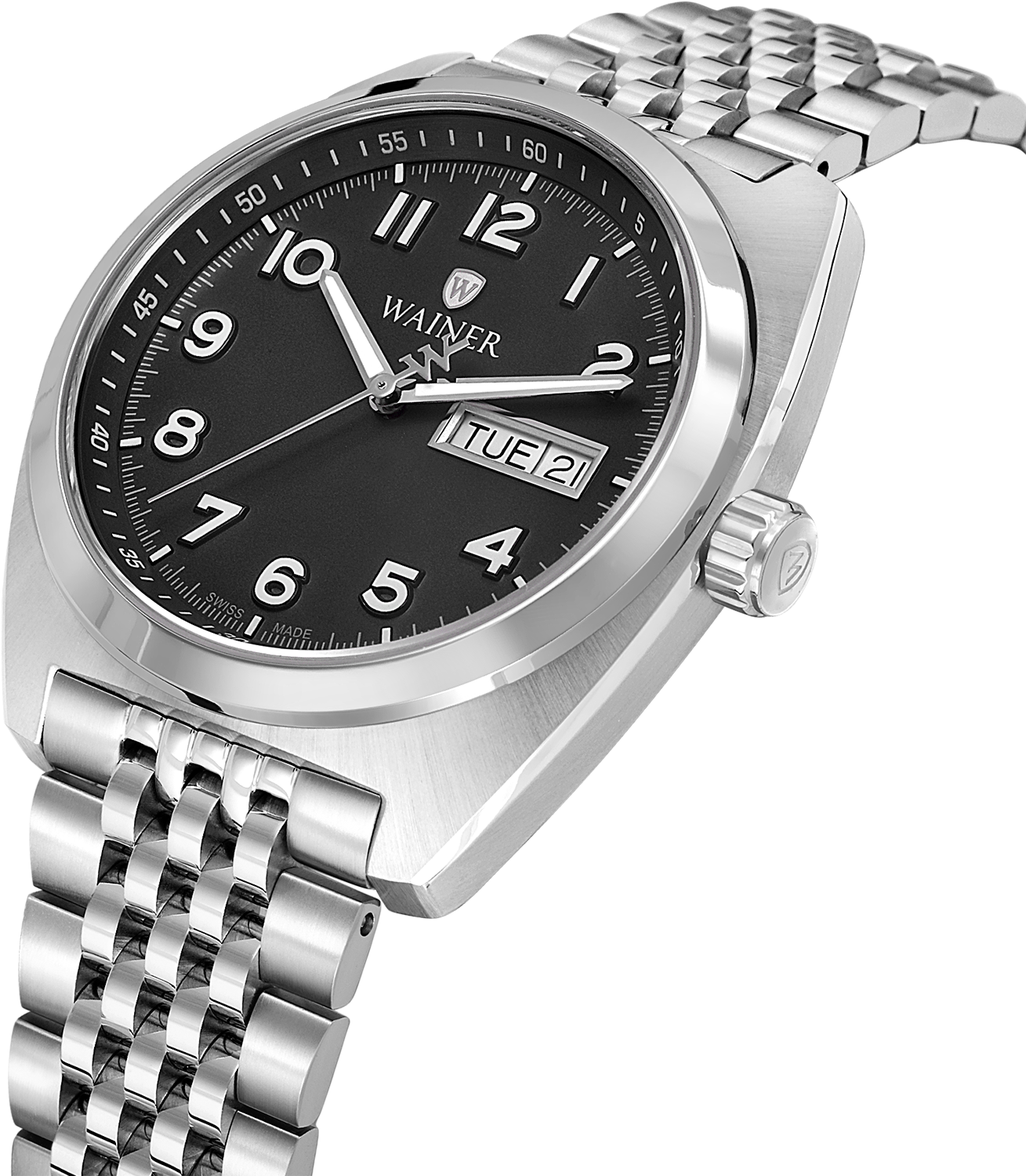Швейцарские мужские часы WAINER 39 mm WA.24300-A