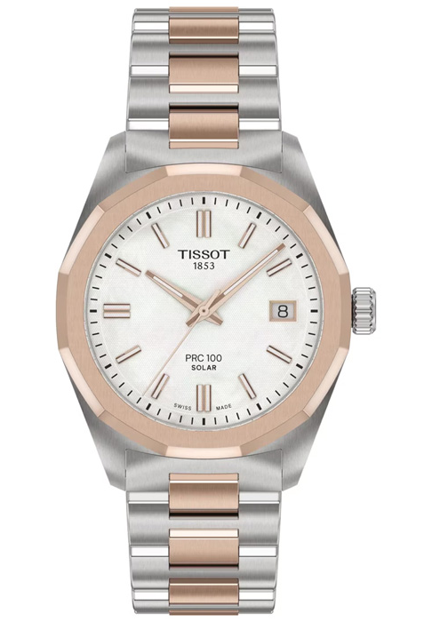 Швейцарские женские  часы TISSOT Prc100 Solar Quartz T151.822.22.111.00