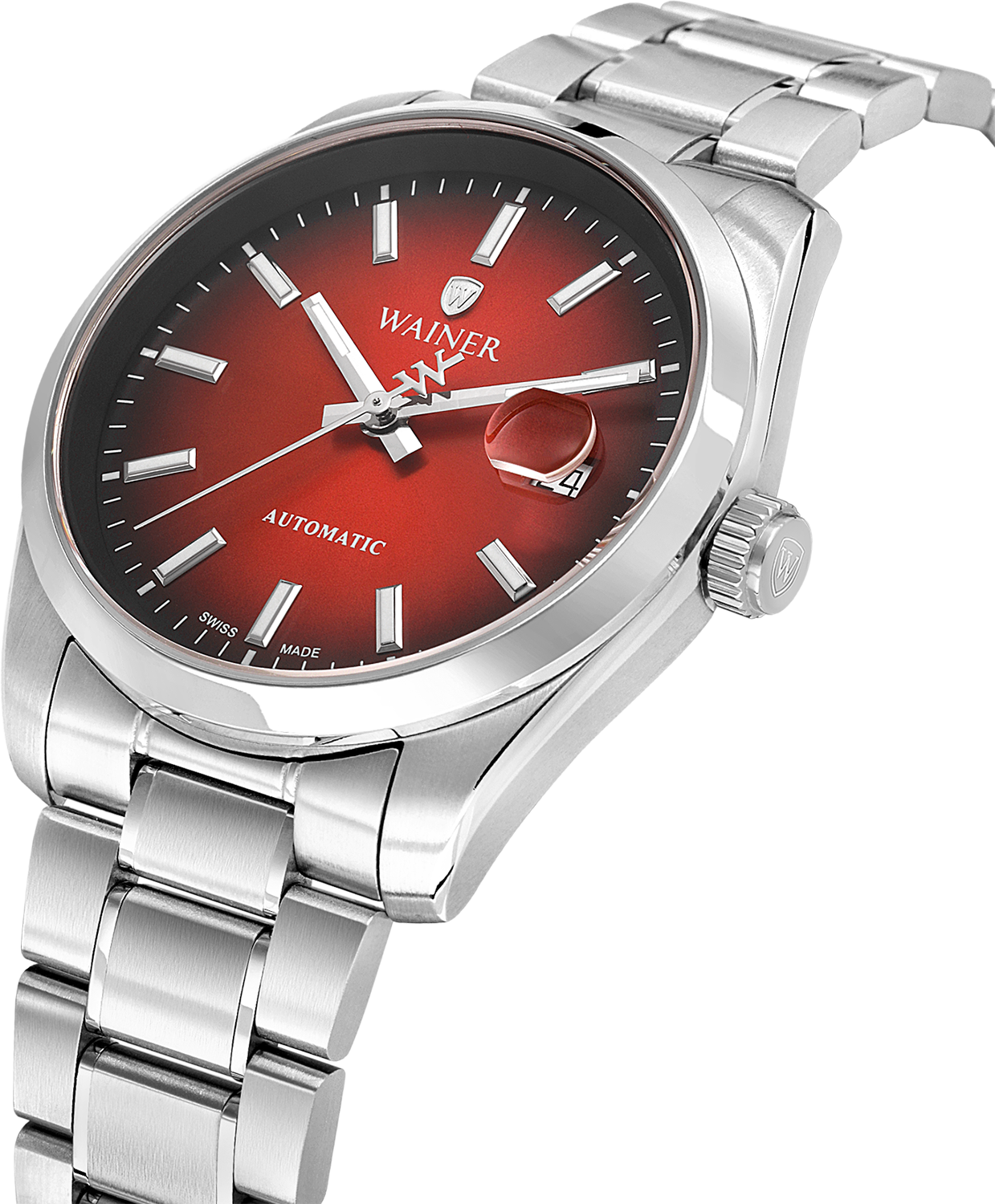 Швейцарские мужские часы WAINER Reborn 39 mm WA.25600-B