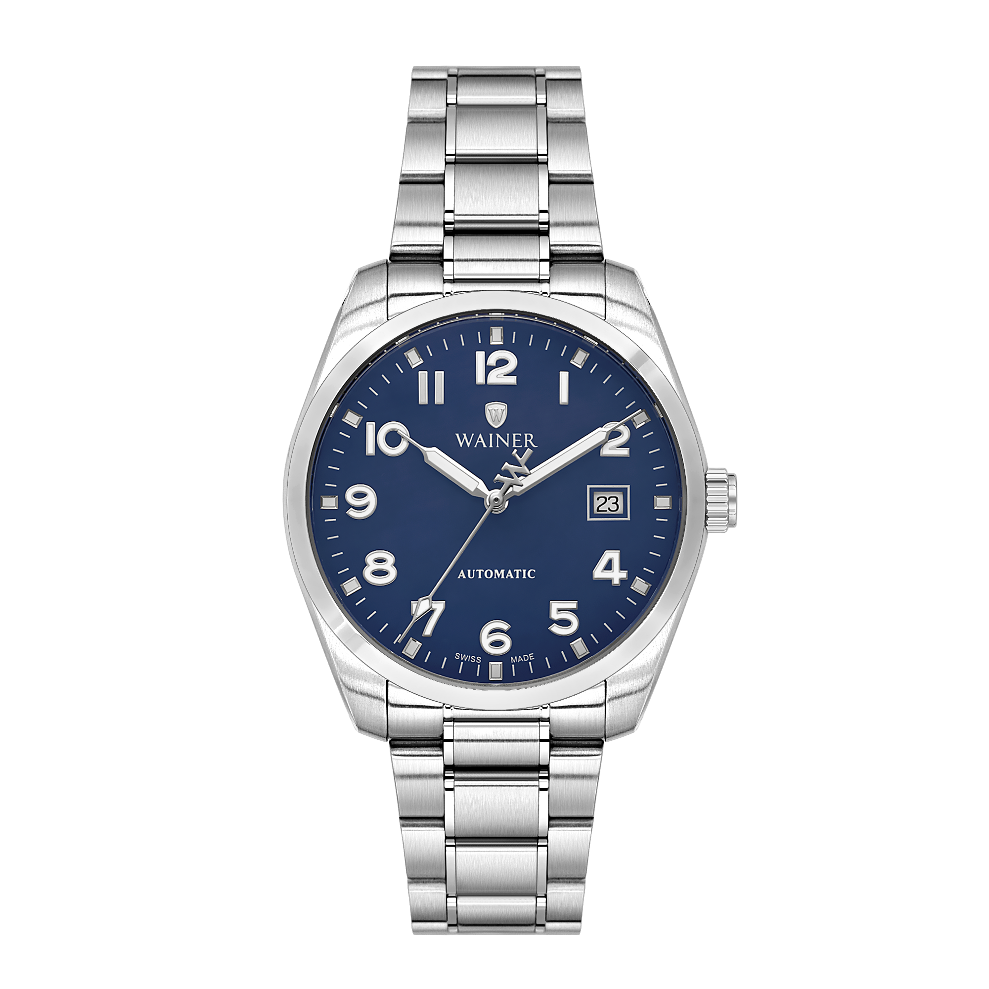 Швейцарские мужские часы WAINER Reborn 39 mm WA.25700-D