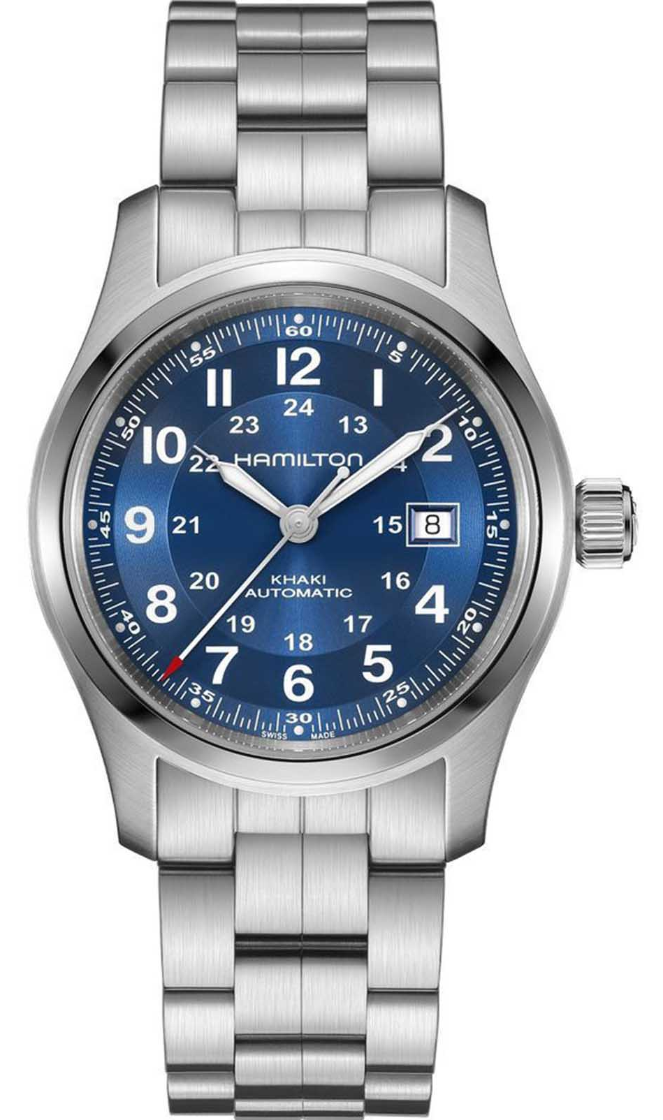 Швейцарские мужские наручные часы с автоподзаводом Hamilton Khaki Field  Auto 42mm H70605140
