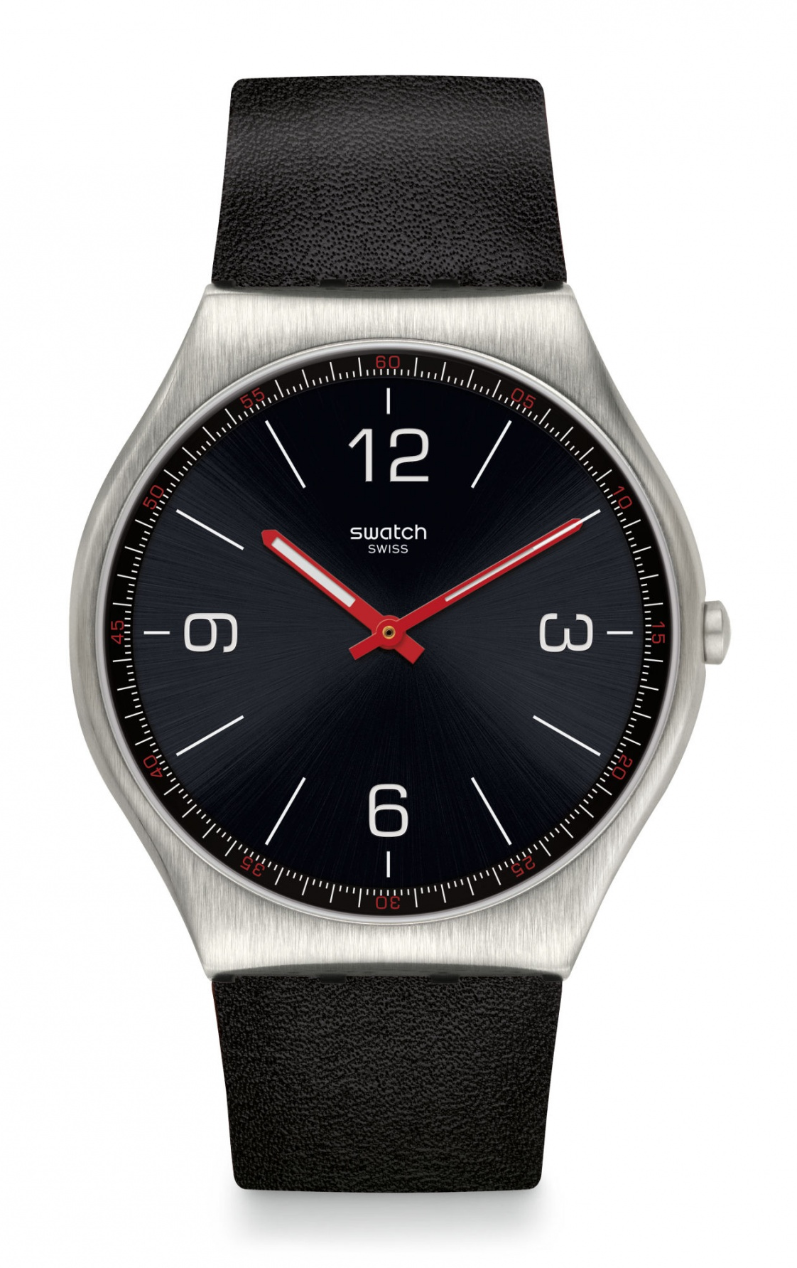 Швейцарские мужские часы SWATCH SKINBLACK SS07S100